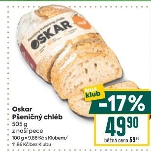 Chléb pšeničný Oskar Minit