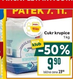 Cukr krupice Cukrovar Vrbátky