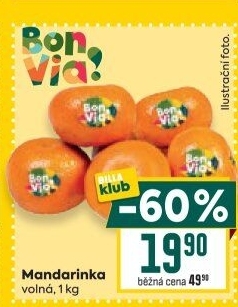 Mandarinky Billa Bonvia