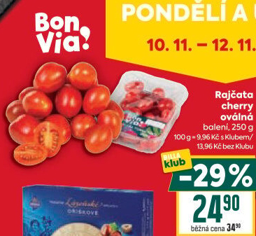 Rajčata cherry Billa Bonvia