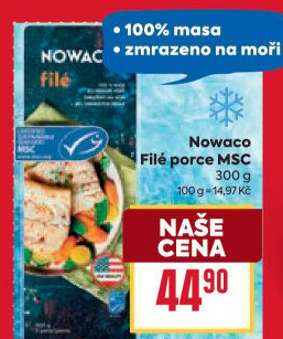 Rybí filé mražené Nowaco