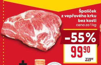 Špalíček z vepřového krku bez kosti