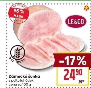 Šunka Zámecká nejvyšší jakosti LE&amp