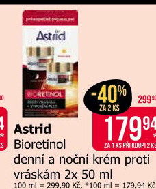 Balení krém proti vráskám denní a noční Bioretinol Astrid