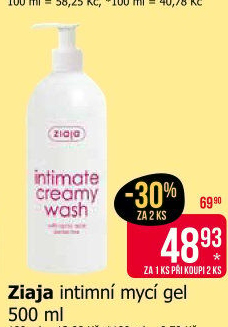 Intimní mycí gel Ziaja