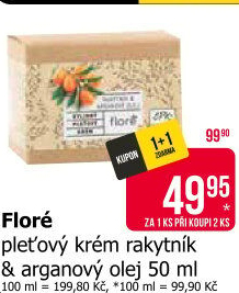 Krém pleťový rakytník a argan Floré