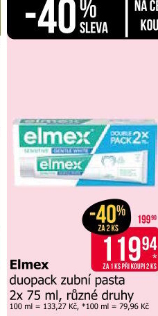 Pasty na zuby Elmex