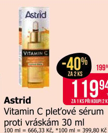 Pleťové sérum proti vráskám Vitamin C Astrid