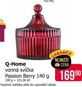 Svíčka vonná Q Home