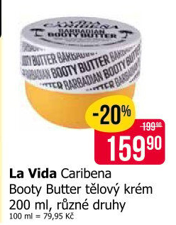 Tělový krém Caribena Booty Butter La Vida
