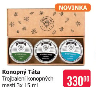 Konopná mast Konopný Táta - dárkové balení
