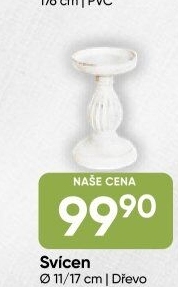 Dřevěný svícen