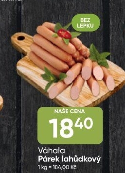 Párky lahůdkové Váhala