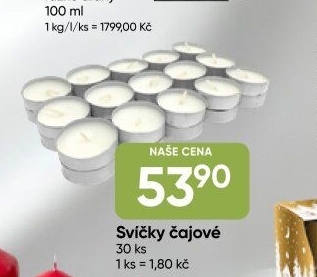 Svíčky čajové