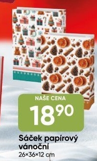 Vánoční papírový sáček / taška