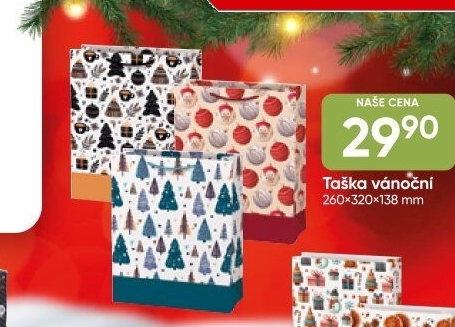Vánoční papírový sáček / taška