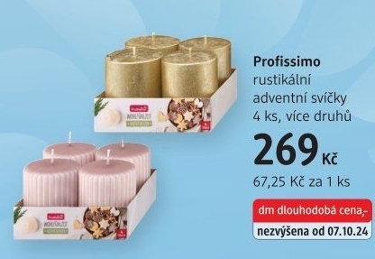 Svíčky adventní Profissimo