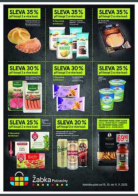 akční leták Žabka 1.11.2025-11.11.2025