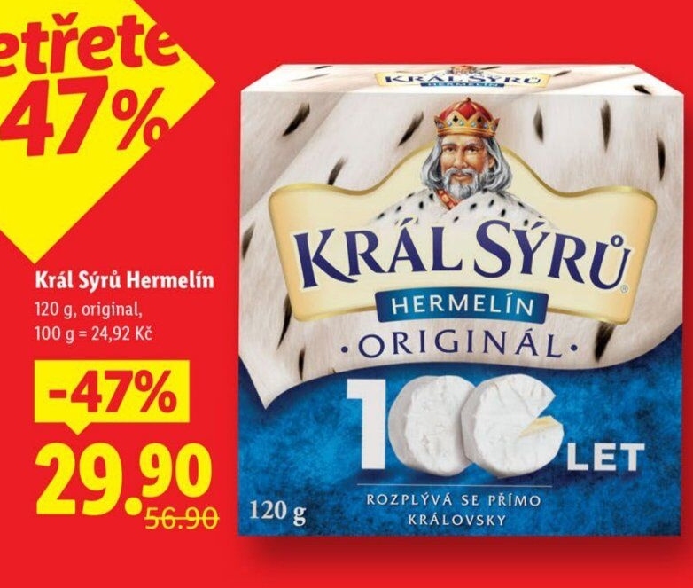 Sýr Hermelín Král sýrů