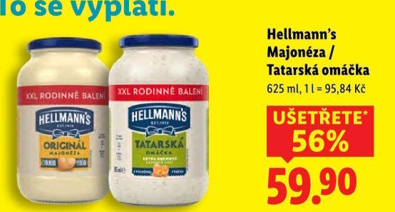Tatarská omáčka Hellmann'
