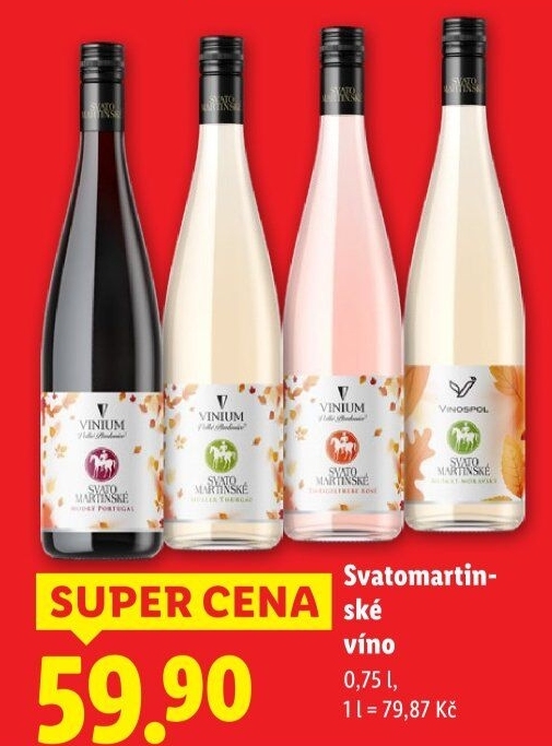 Vína Vinium Velké Pavlovice - svatomartinská