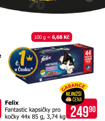 Kapsičky pro kočky Fantastic Felix Purina