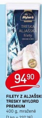 Aljašská treska filety mražená Premium Mylord