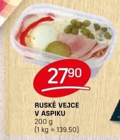 Ruské vejce v aspiku