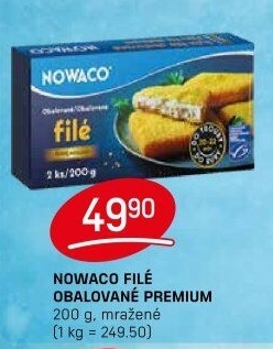 Rybí filé obalované mražené Premium Nowaco