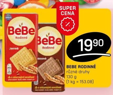 Sušenky Rodinné BeBe Opavia