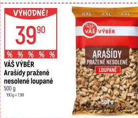 Arašídy pražené Váš Výběr