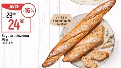 Bageta celozrnná