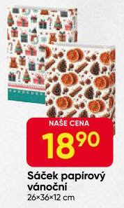 Vánoční papírový sáček / taška