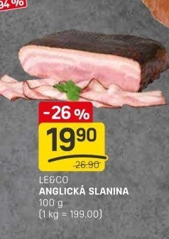 Anglická slanina LE&amp