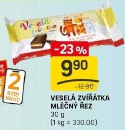 Dezert řez Veselá zvířátka