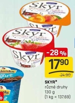 Dezert zakysaný ochucený Skyr Bohušovická mlékárna