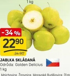 Jablka Golden Delicious