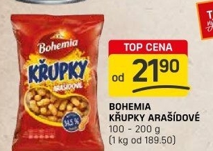 Křupky arašídové Bohemia Chips