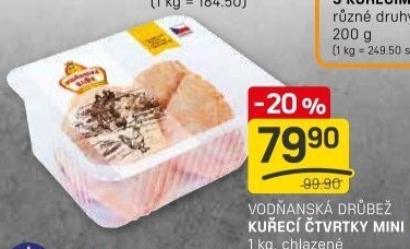 Kuřecí čtvrtky Vodňanské kuře
