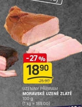 Moravské uzené zlatéPříbramská uzenina