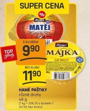 Paštiky Hamé