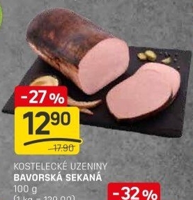 Sekaná bavorskáKostelecké uzeniny
