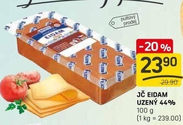 Sýr Eidam uzený 44% Jihočeský Madeta