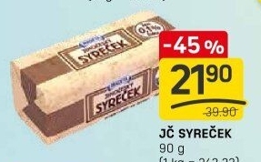Sýr Syreček Jihočeský Madeta