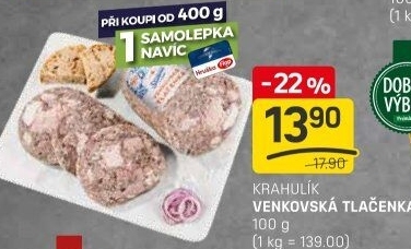 Tlačenka venkovská Krahulík