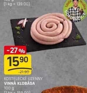 Vinná klobása Kostelecké uzeniny