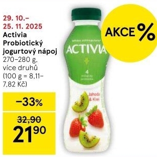 Jogurtový nápoj Activia Danone