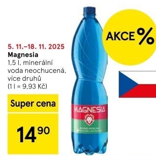 Přírodní voda Magnesia