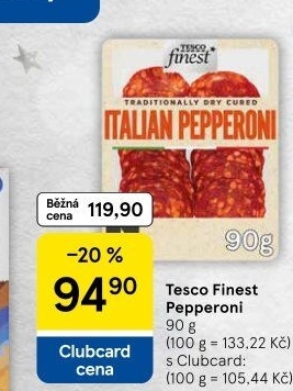 Salam Pepperoni Tesco Finest