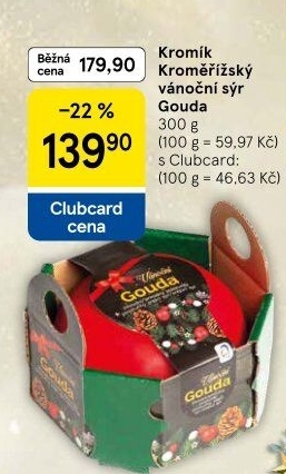 Sýr Gouda Kromík - dárkové balení